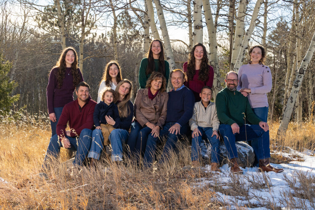 Winter Family Photos in Angel Fire